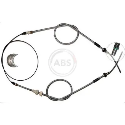 Cable de accionamiento, freno de estacionamiento A.B.S. K10805 Mejor Calidad
